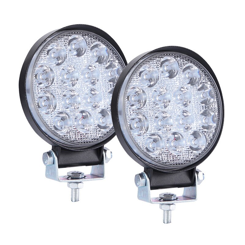 4 Inch Round Super Slim Spotlight Led Work Light Driving Fog Lights Bar 6000K Truck Tractor LED Working Light For Car Auto: 2PCS 140W Round