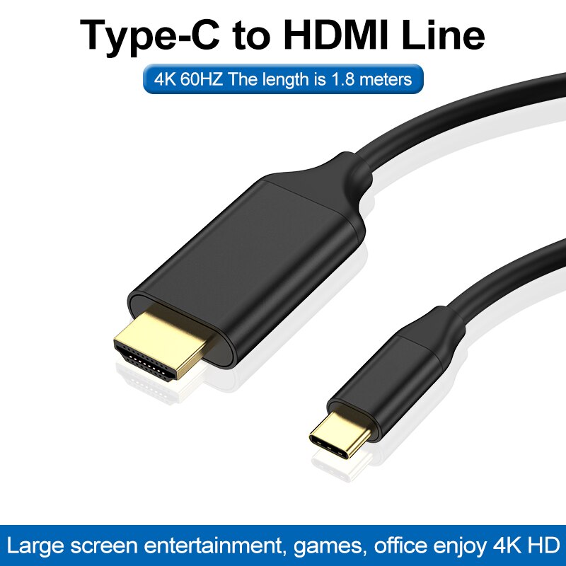 6Ft USB Type C to HDMI 4K@60Hz Cable usb hub ноутбук планшет флешка Планшеты أجهزة الكمبيوتر المحمولة لابتوب