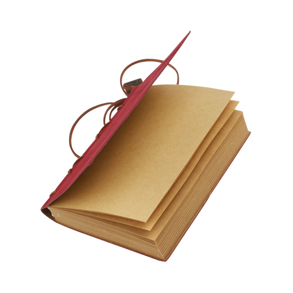 Klassische retro Jahrgang Stil PU Abdeckung Schnur Schlüssel Gebunden Leere Notizbuch Notizblock Reise Tagebuch Tagebuch skizzieren tagebuch journaling