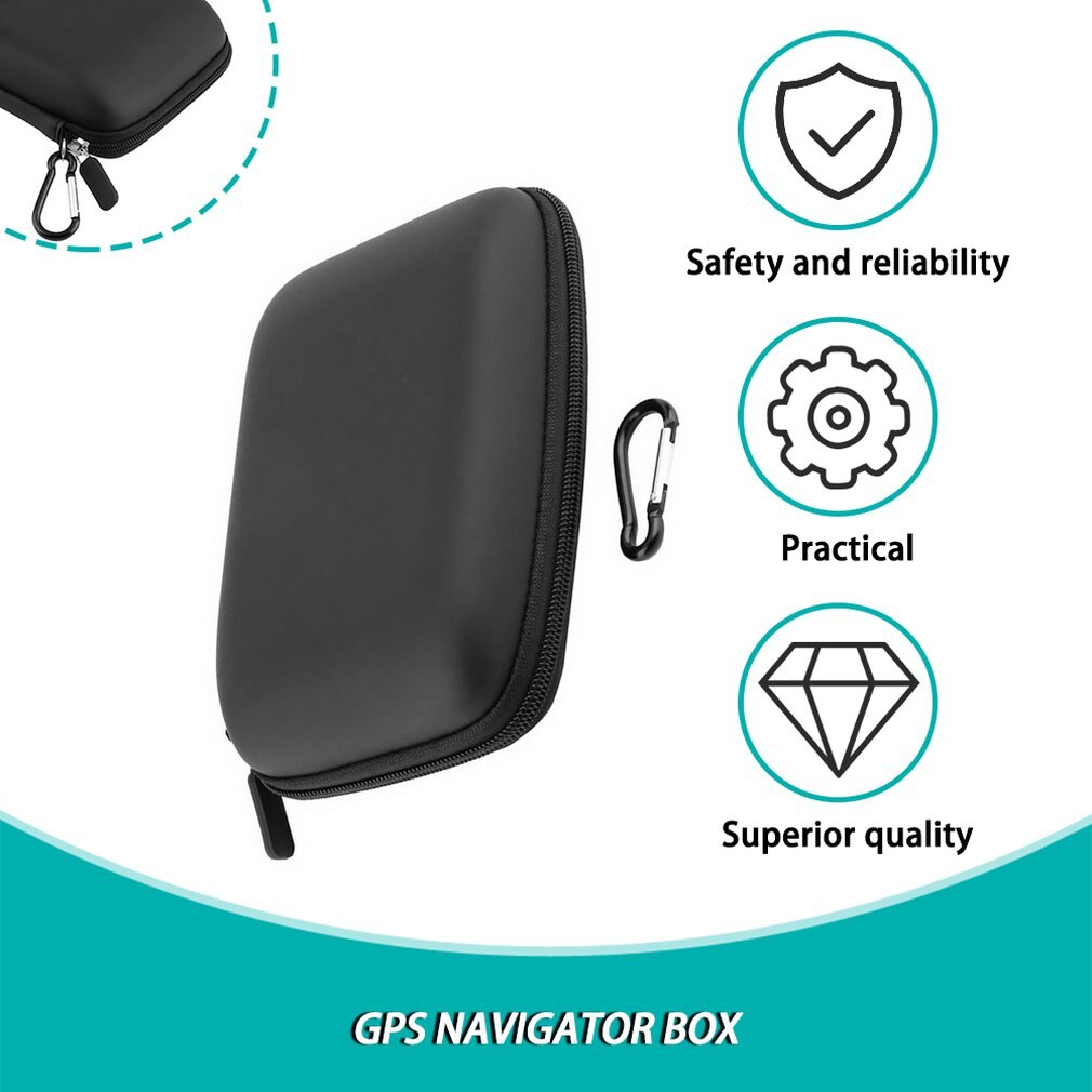 Funda negra para GPS Tomtom, protector de navegación de 6 pulgadas, funda de transporte, novedad