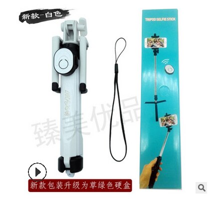 Pymh Bluetooth Selfie Stick Remote Uitschuifbare Handheld Selfie Self Telefoon Stok Monopod Bluetooth Sluiter Statief: A