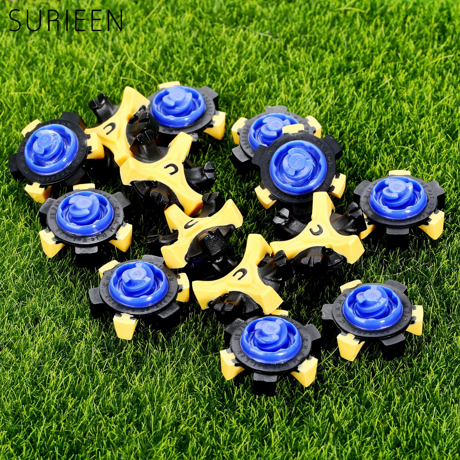 14Pcs Golf Schoenen Spikes Softspikes Fast Twist Cleat Champ Tri-Lok Schroef Studs Stinger Golf Schoen Spikes Vervanging training Aids: Default Title