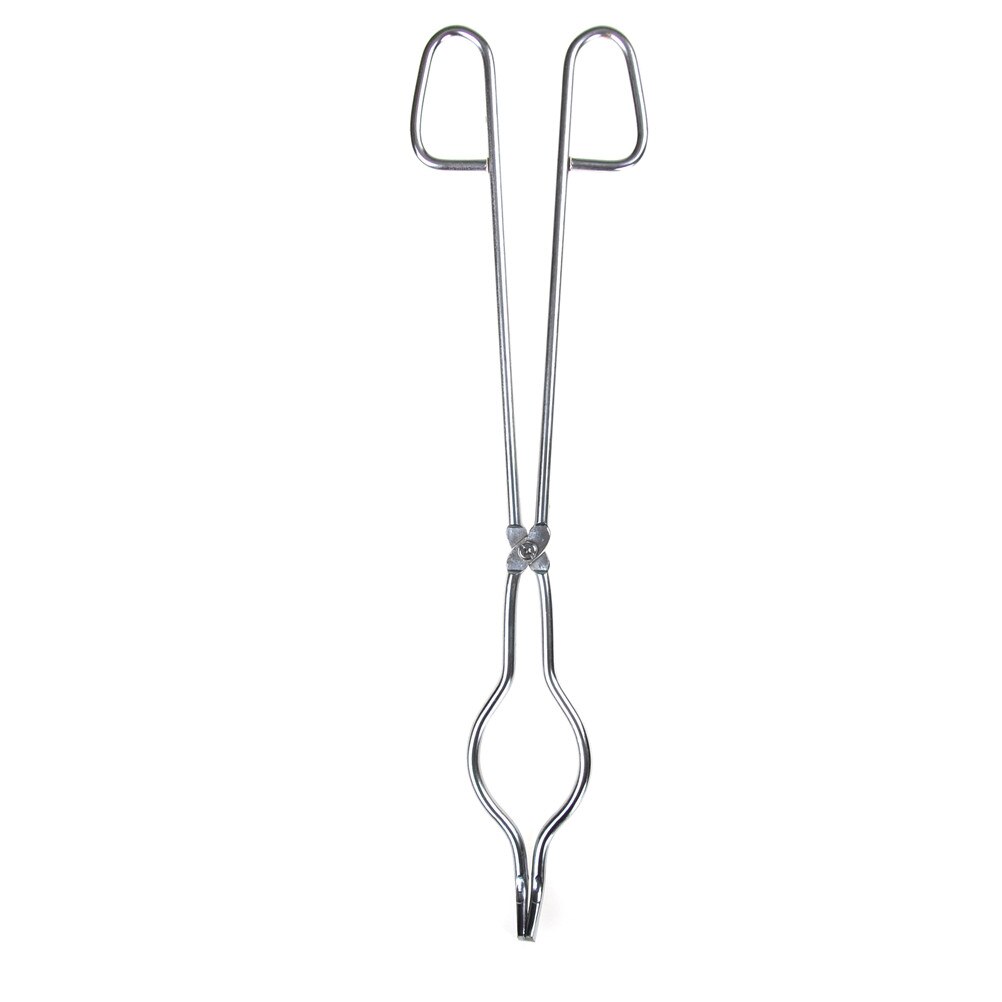 Pinza de acero inoxidable herramienta de fundición de Metal de laboratorio para instrumentos químicos práctico de laboratorio 50cm pinzas de crisol soporte de plato de fusión