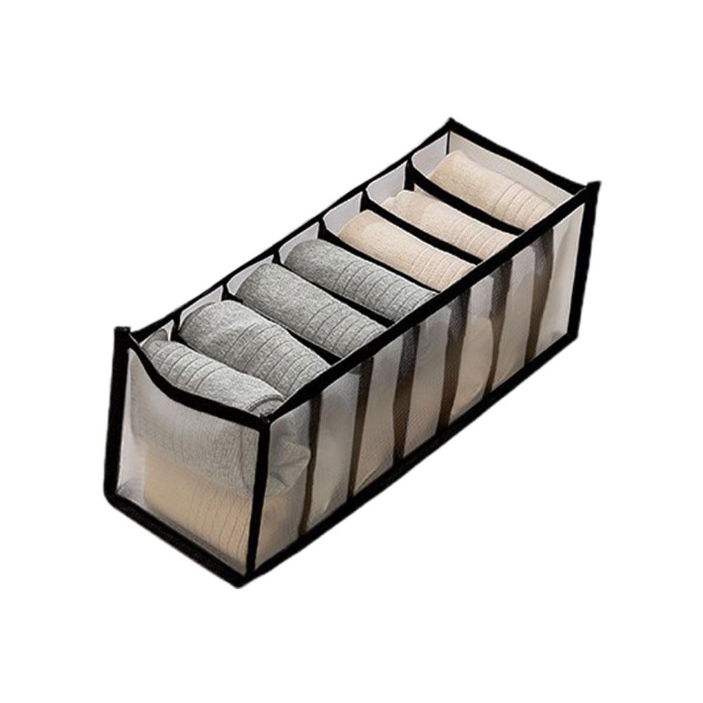 Collapsible Closet Organizer for Underwear Socks Bra Drawer Storage Box No Mess Space Saving Divided Compartments Easy Sorting