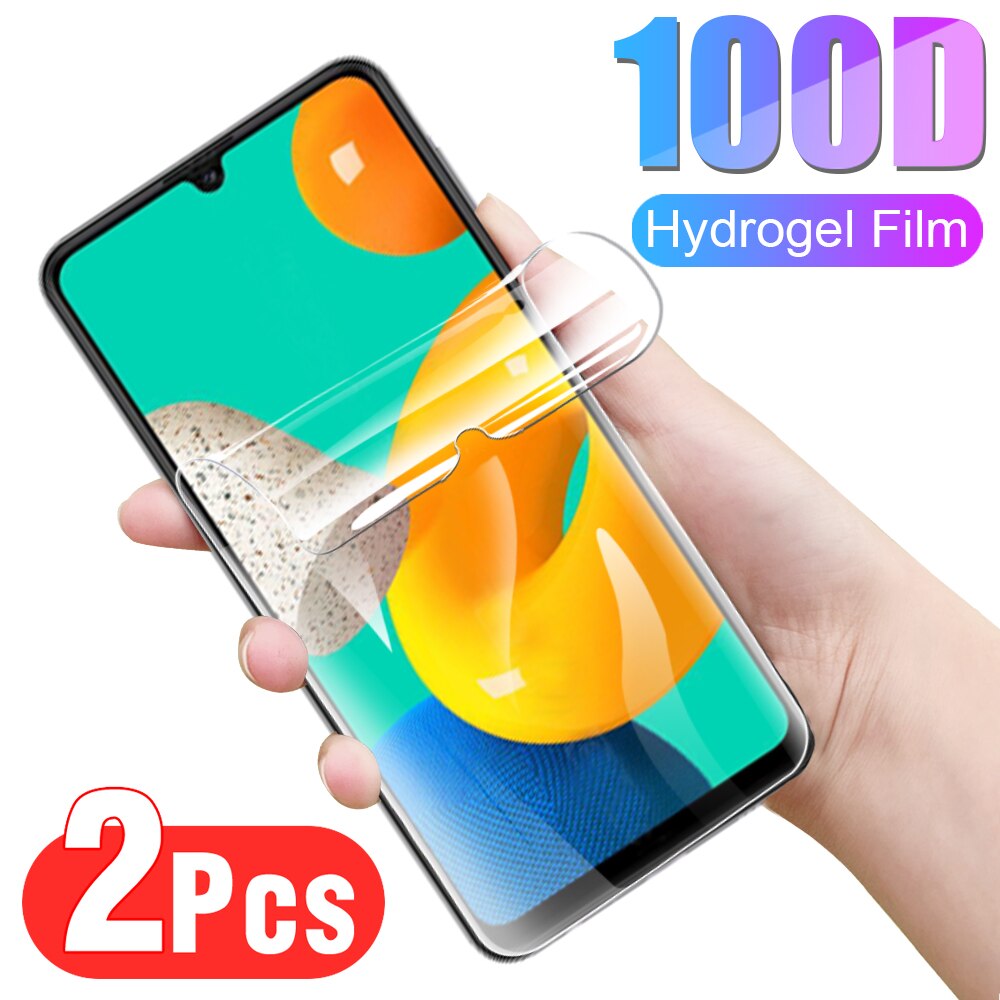 2Pcs Hydrogel Film Voor Samsung Galaxy M32 Screen Veiligheid Film Voor Samsung M32 M31 M31S M30S M21 Display Bescherming film Niet Glas