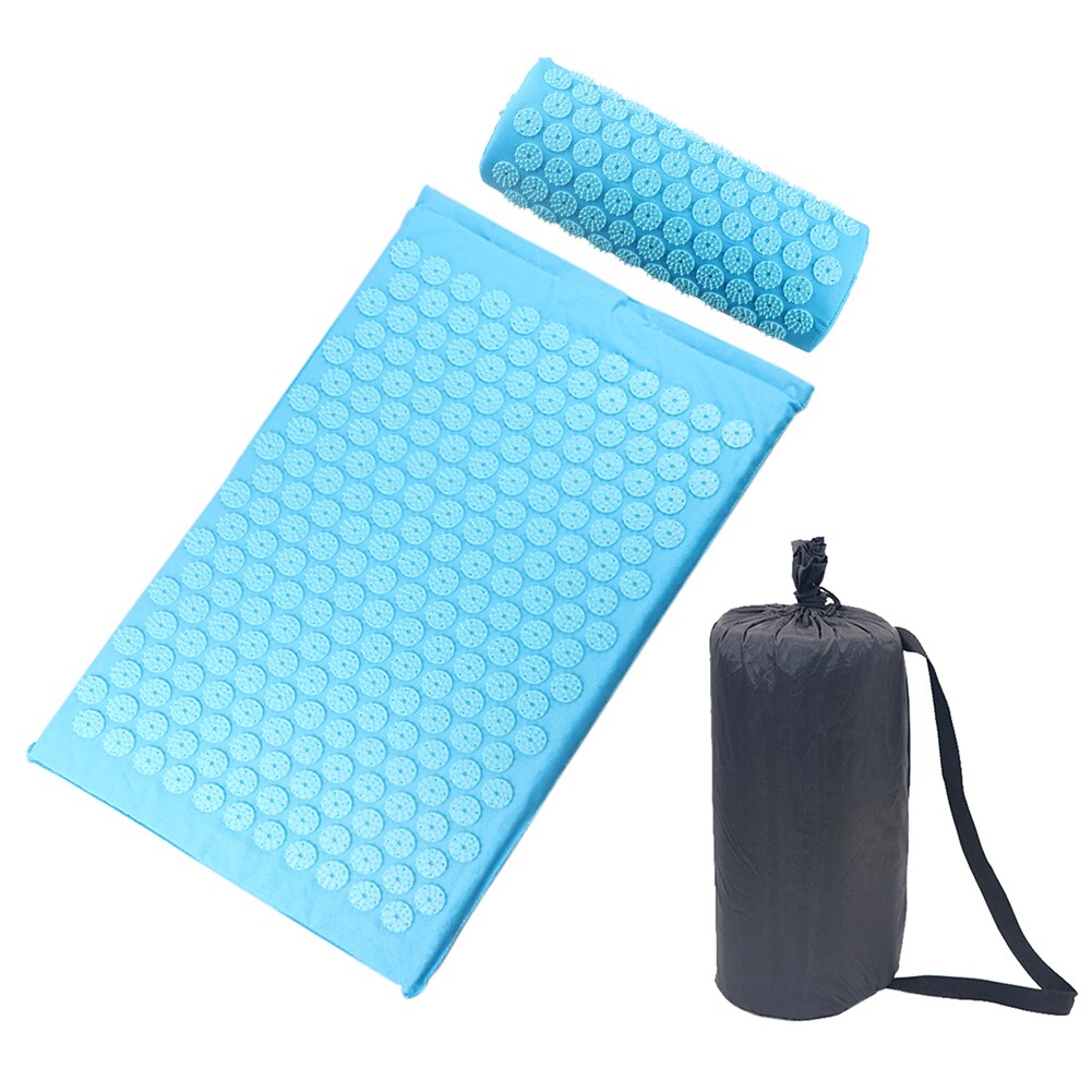 3pcs/Set Acupuncture Acupoint Massage Pillow Relaxation Relief Stress Yoga Pad Spike Relieve Neck Stress Pain Cushion: Default Title