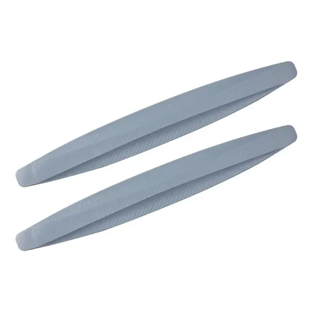 Protector Universal de parachoques delantero y trasero para coche, cubierta de parachoques de goma, tira protectora de labio, tira decorativa para parachoques, 2/4 Uds.: Gris
