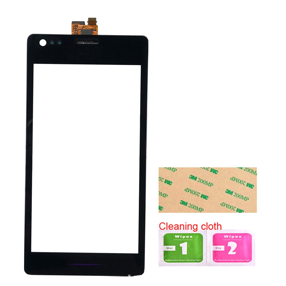 4.0 "Touchscreen Voor Sony Xperia M C1904 C1905 C2004 C2005 Digitizer Voor Glas Lens Sensor Panel gereedschap: Black No Tools