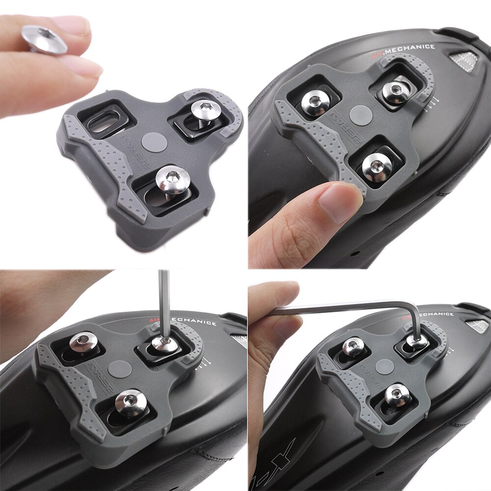 ZERAY SP110 Cycling cleats Bicycle accessory Road Bike Pedal Cleats Compatible With LOOK KEO structure Ultralight Bike cleats