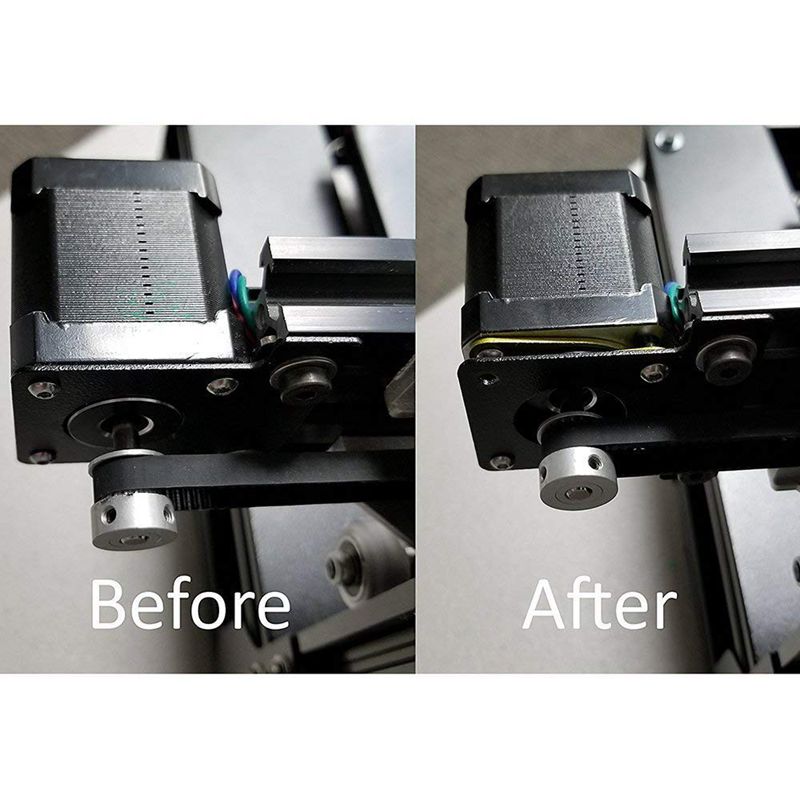 Upgraded NEMA 17 Stepper Steel and Rubber Vibration Dampers with M3 Screw -CNC for 3D Printer Creality CR-10, CR-10S, Ender 3