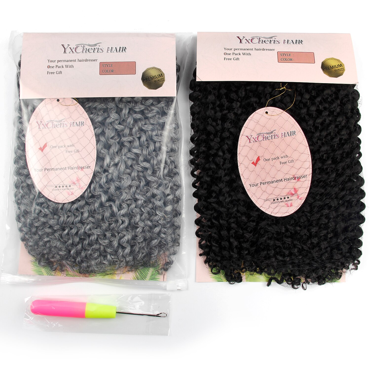 Mèche synthétique bouclée au Crochet, chevelure de 10 pouces, 3 brins/paquet, tresses synthétiques au Crochet remodelable