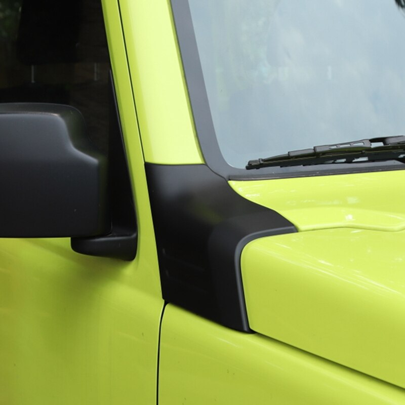 2Pcs Matte Black Hood Angle Wrap Protector Cover for Suzuki Jimny