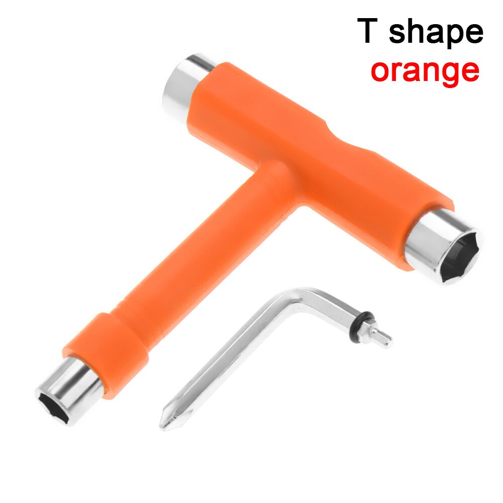 Professionele Alles In Een Universele Multifunctionele T/Y Vorm Skateboard Moersleutel Roller Skate Tool Skate Gereedschap Schroevendraaier: C