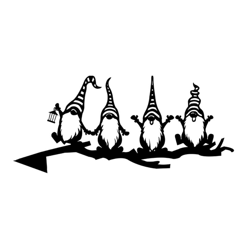 Ostern niedlich Höhlte Heraus Garten Zwerge Statue Silhouette Dekor Zwerg Baum Orname 87Ha: Ursprünglich Titel