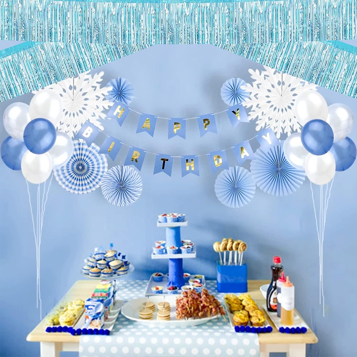 Guirnalda de flecos de aluminio, banderines de 30x300CM para colgar en la pared, cortina, telón de fondo, decoración para boda, de cumpleaños