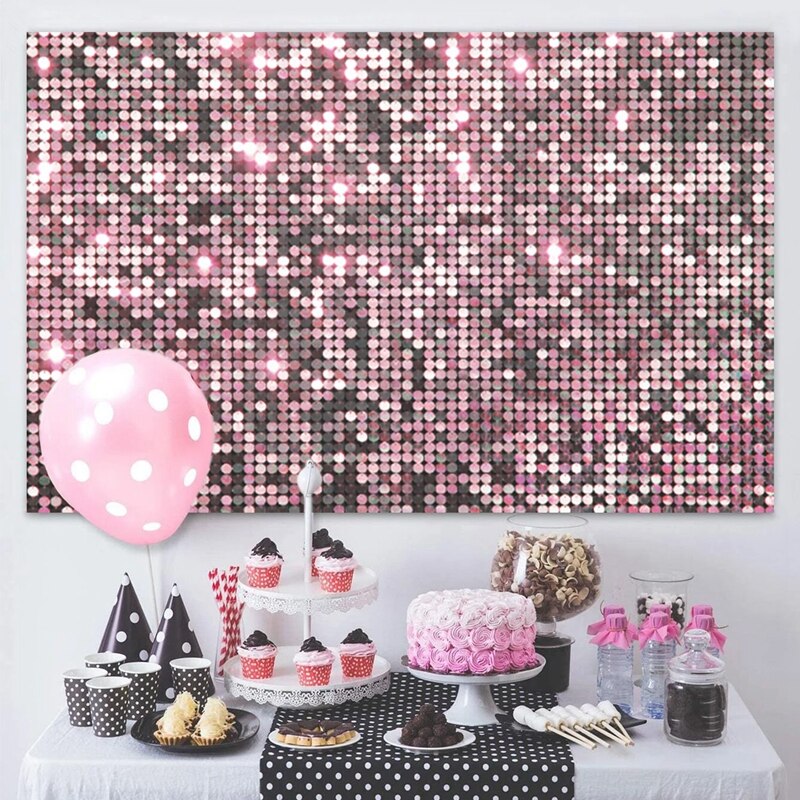 Cortina de Fondo para Fiesta - 0.9x1.6M - Decoración Pared Cumpleaños Baby Shower Boda - Fondo Fotográfico
