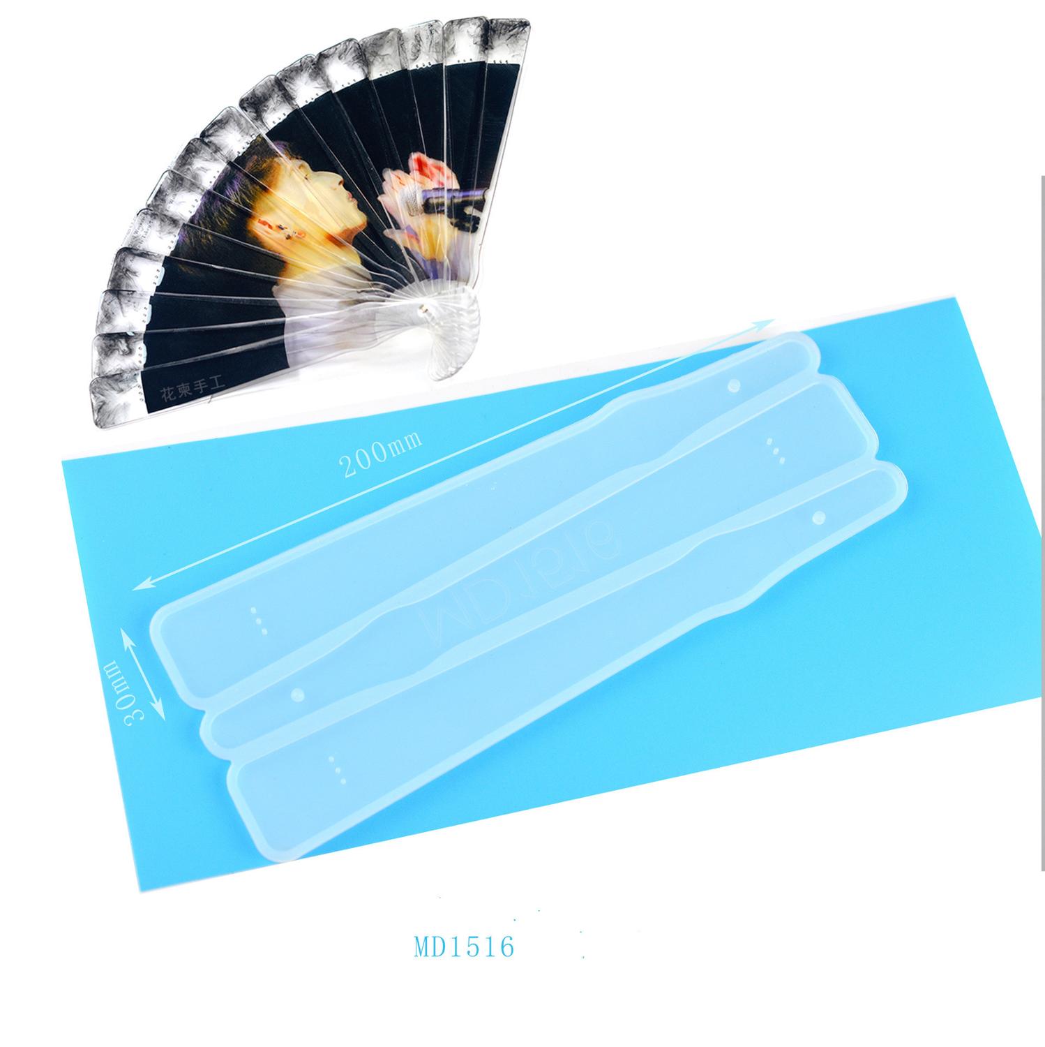 1pc- waaier siliconen mal diy handgemaakte kristallijm epoxy uv-hars mal voor het maken van sieraden: 7