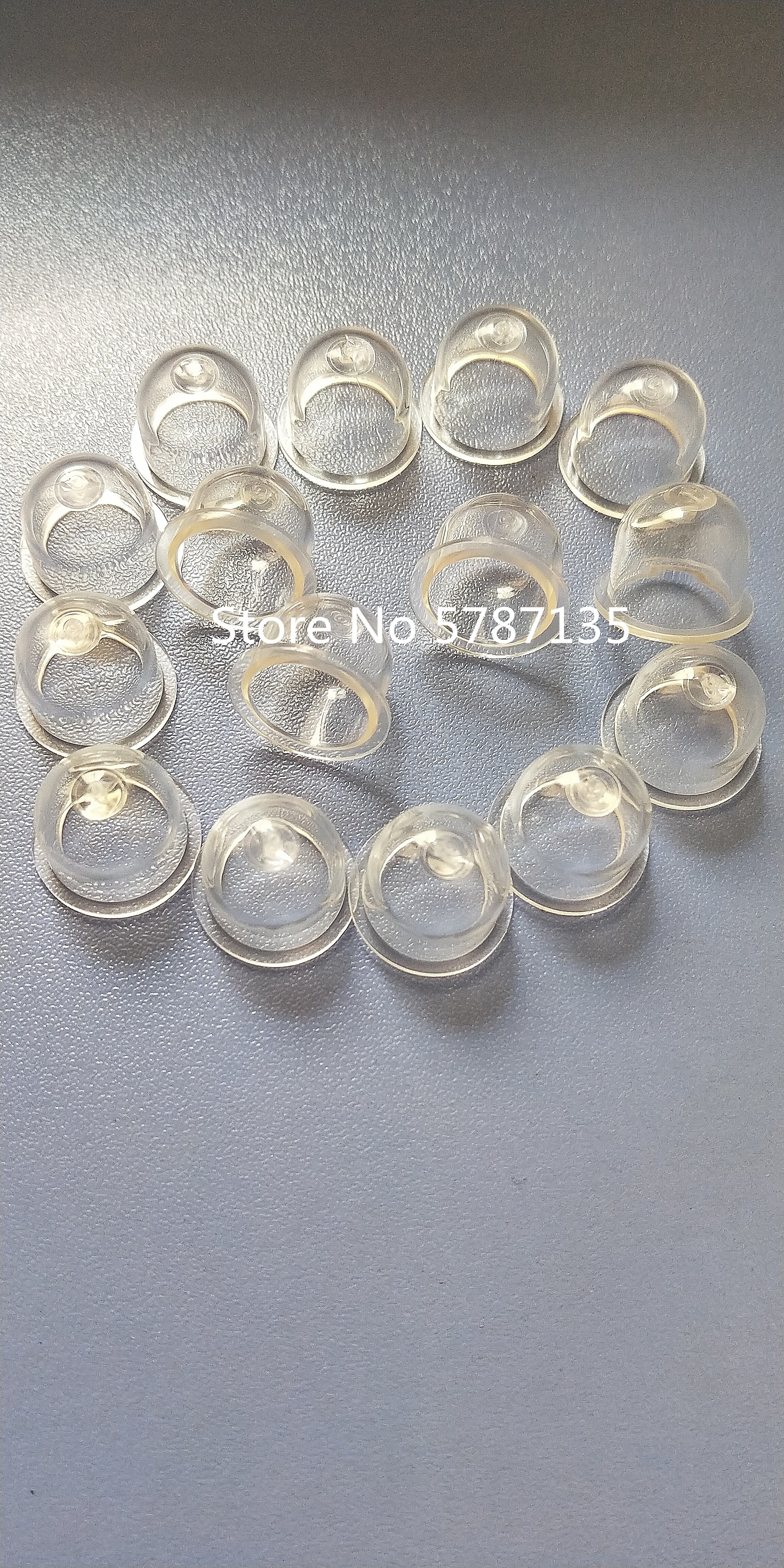 15pcs White Transparent Fuel Pump Carburetor Oil Bubble Primer Bulb Chainsaws Trimmer Brush Cutter Clear Tool 14-19mm