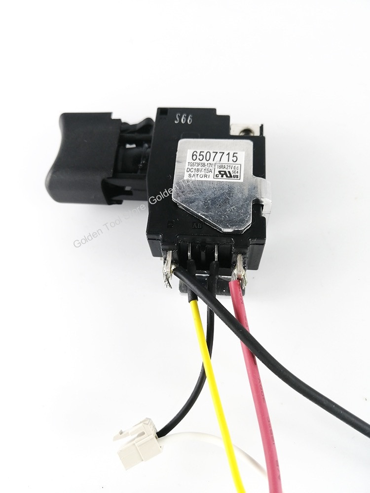 Schakelaar 6507715 650771-5 Voor Makita DTD149 Dtd 149 Draadloze Impact Srcew Driver Boor Onderdelen