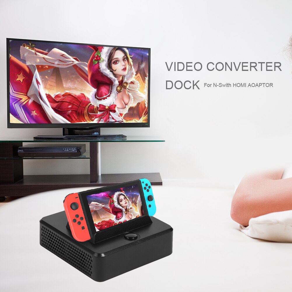 Mini indoor/ourdoor Switch HDMI Video Docking Station for Nintendo Switch TNS-1828 Charging Dock HDMI TV Adapter Games Accessor