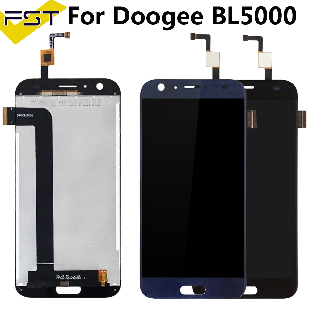 5.5 ''Black/Blauw Voor Doogee BL5000 Lcd-scherm + Touch Screen Digitizer Vergadering Voor BL5000 Lcd Glass Panel Vervanging onderdelen