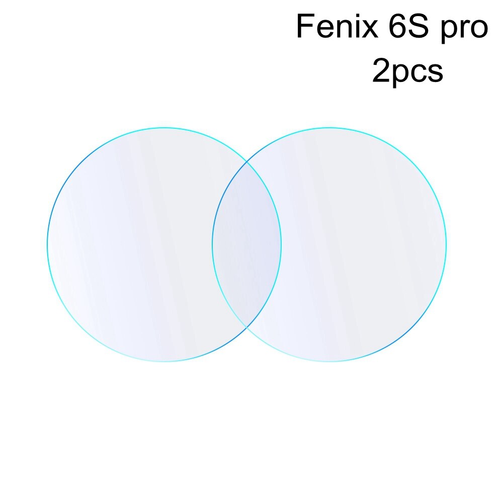 2Pcs Hydrogel Film Screen Protectors Voor Garmin Fenix 6 6S 6X Pro Sapphire Solar 2.5D Soft Tpu Clear horloge Shockproof Cover Case: For Fenix 6S pro