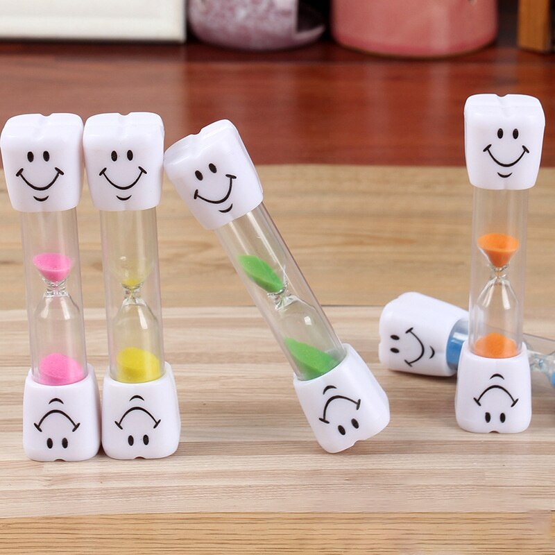 Children Kids Hourglass Toothbrush Timer 2 Minute Smiling Face For Cooking Sandy Clock Brushing-Teeth Sands Timer Sandglass