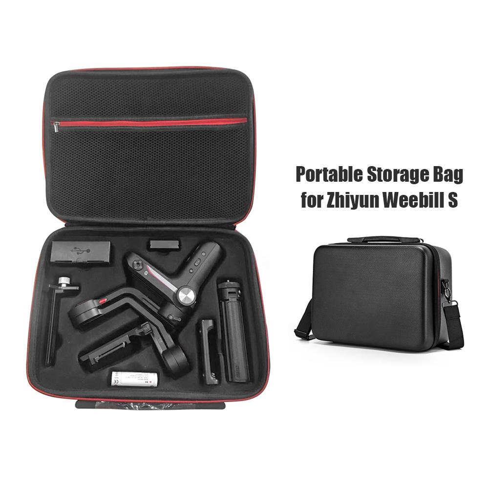 Zwart Draagbare Handtas Pu Beschermende Opslag Draagtas Voor Zhiyun Weebill S Handheld Gimbal Stabilisatoren En Accessoires