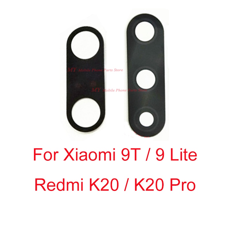 2PCS Rear Back Camera Glass Lens Cover For Xiaomi Mi 9T / 9 Lite / Redmi K20 / K20 Pro K20pro Camera Lens Glass Spare Parts