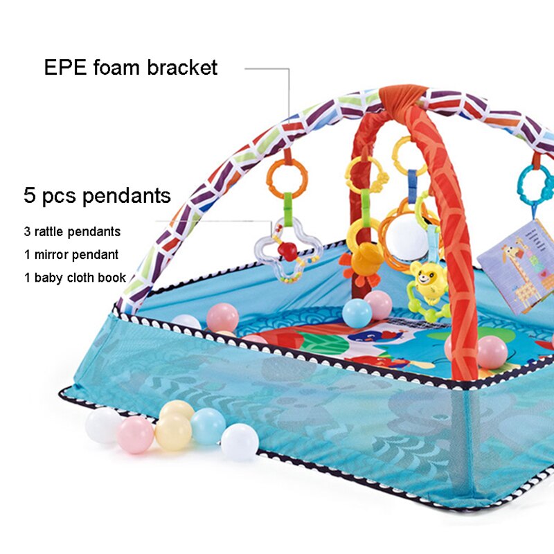 Baby Fitness Frame Boys Girls Crawling Game Blanket Puzzle Multi-Function Fence Crawling Mat Enlightenment Toys 0-18