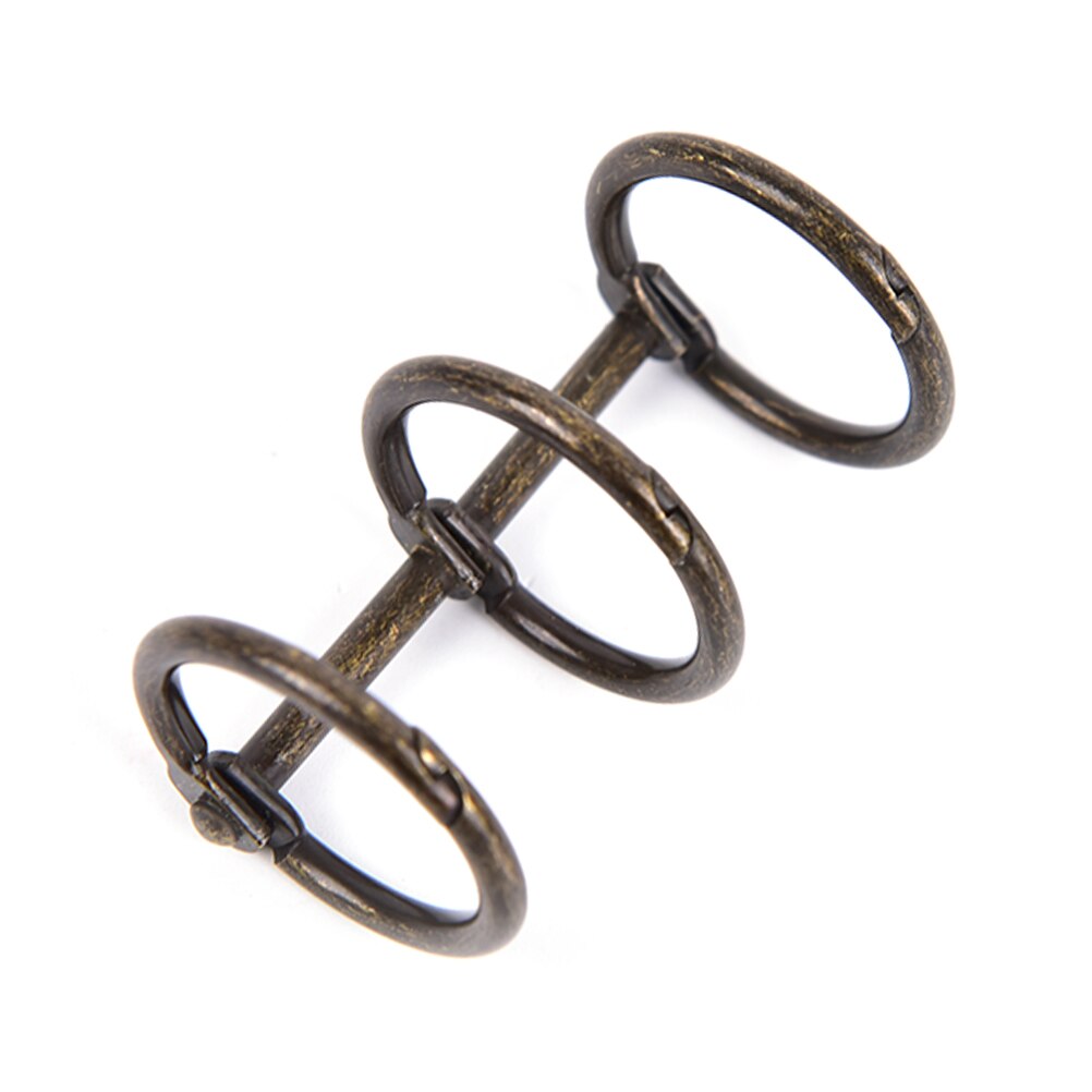 verlieren-blatt Notizbuch Ring metallisch Ring Schule Liefert Praktische Ring Bindemittel Schreibwaren Zubehör: Bronze-
