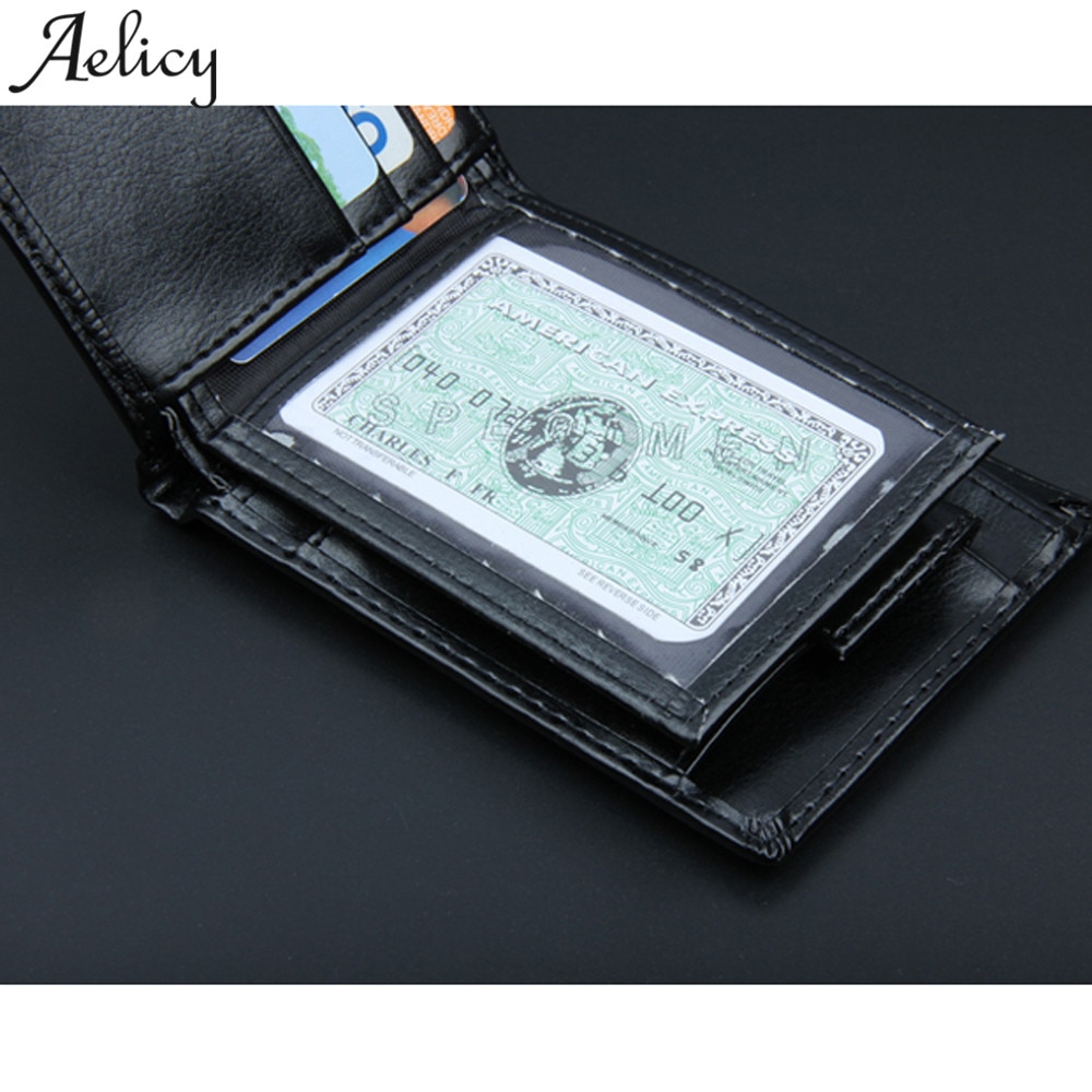 Aelicy Lederen Mannen Zakelijke Creditcard Houder Portemonnee Bifold Mini Id Credit Card Wallet En Purse Zakken