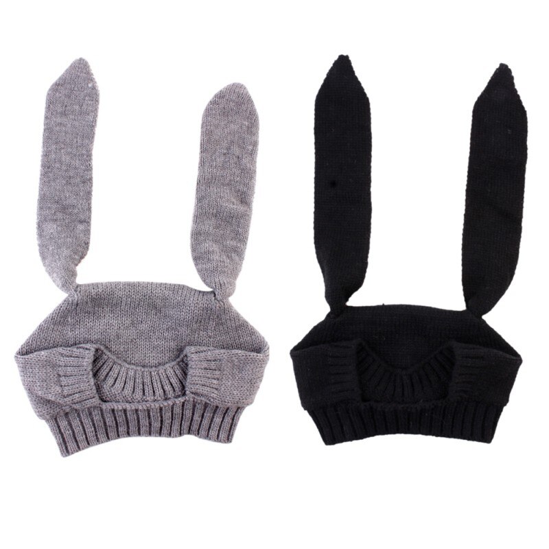 Herfst Winter Peuter Baby Gebreide Warme Muts Schattige Konijn Lange Oor Hoeden Baby Bunny Beanie Caps Foto Props