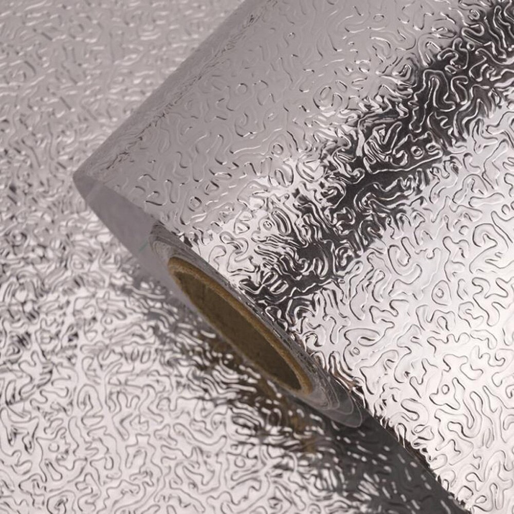 Breite 40/60cm Küche Zauberstab Aufkleber Aluminium Folie Wasserdicht Abnehmbare Selbst Klebstoff Öl Wasserdicht Tapeten Zauberstab Aufkleber: D / 60X300CM