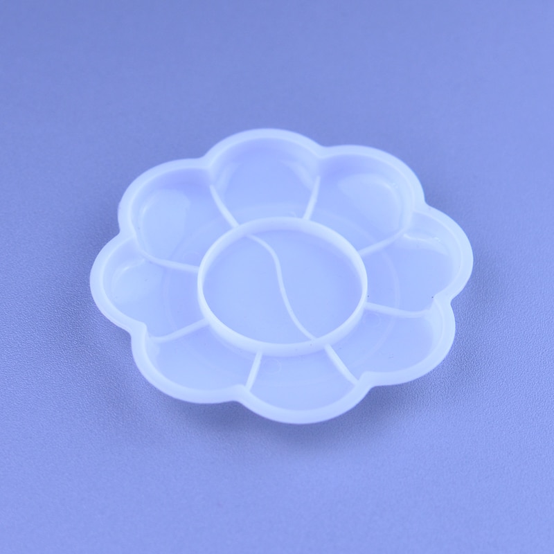 Nail Art Paint Color Mixing Palette Plate Disk Essential Tool 9 Styles For Choose