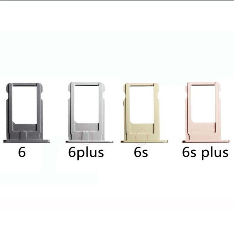 UVR 2 Stes Metal Micro SIM Card Tray with Open Ejector Pin For Apple iPhone 6 6S 6 Plus 6s Plus Sim Cards Adaptesr Sims Holder