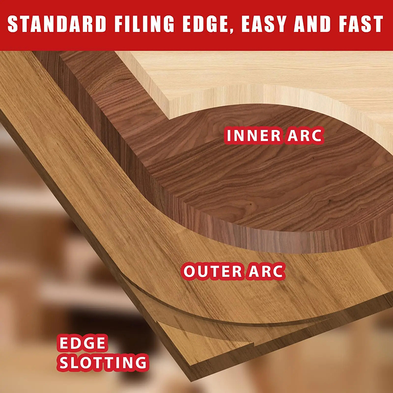 Woodworking Round Corner Radius Templates, Corner Routing Guide Set R100 R150 R200 R250 R300 Curve Guide Cabinet Edge Molding