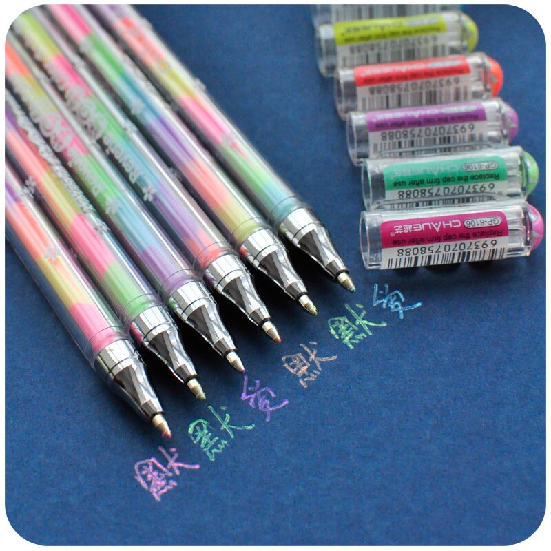 6 In 1 1pcs Giallo Penna Gouache Penna Della Giochi Di Disegno Libro Da Colorare Libro Libro di Doodle Penna Pittura Tavolo da disegno Per Bambini Giocattoli Di Compleanno regalo