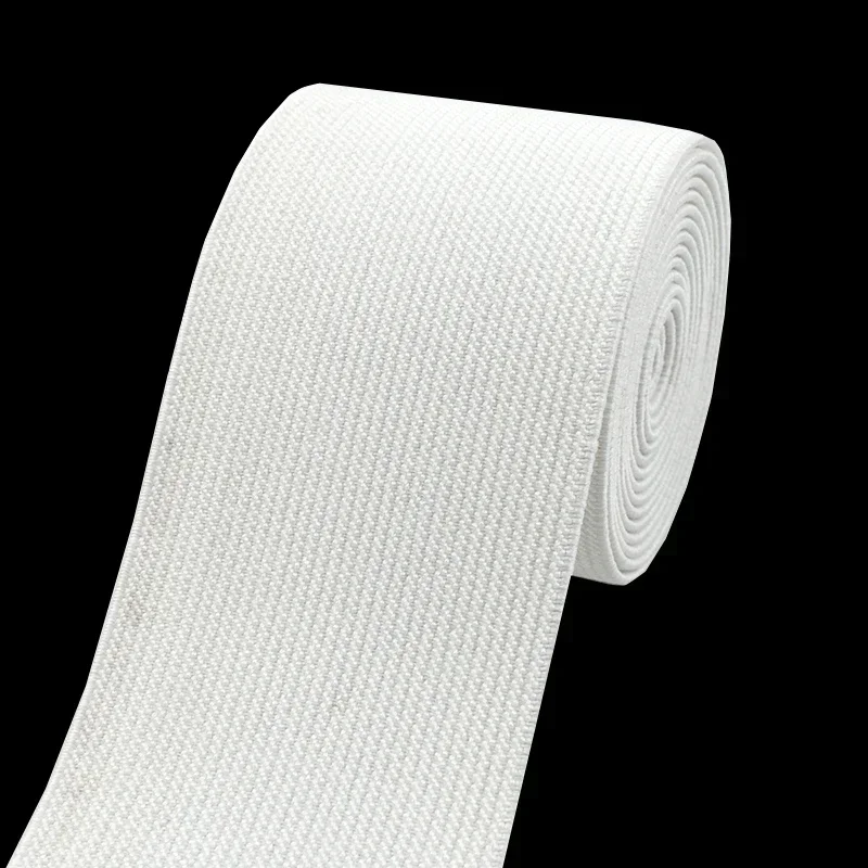 1-5M Elastische Band Voor Broek 60Mm Kleding Elastiekjes Zachte Huid Stretch Lint Tape Broek tailleband Diy Naaien Accessoires: WHITE / 1m