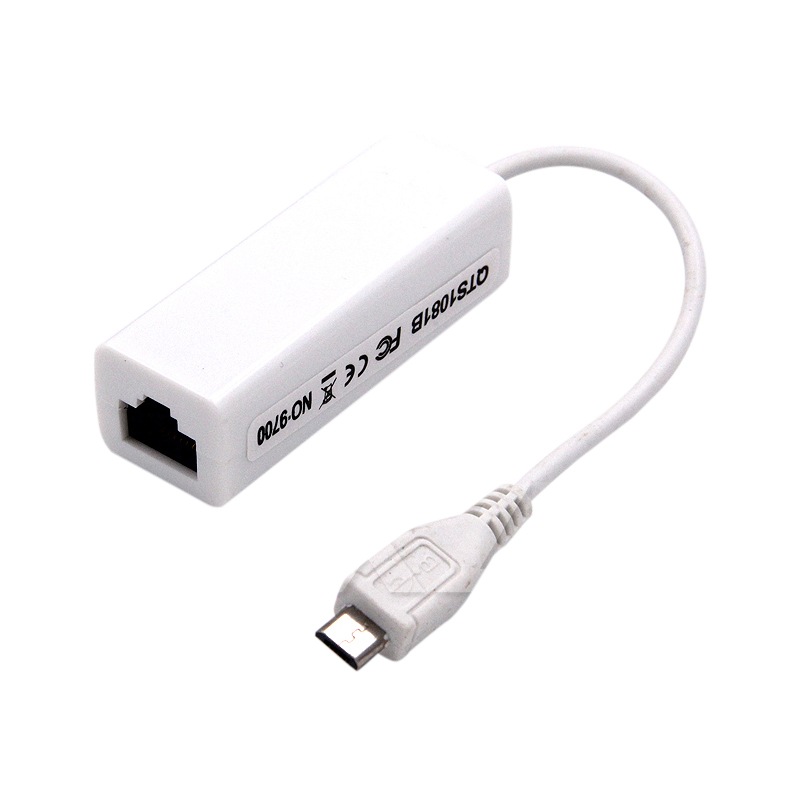 1 stücke Mikro USB 2,0 5 Stift zu Ethernet 10/100 M RJ45 Netzwerk Lan kabel Adapter Karte Mikro usb zu lan karte Stecker Für Tablette