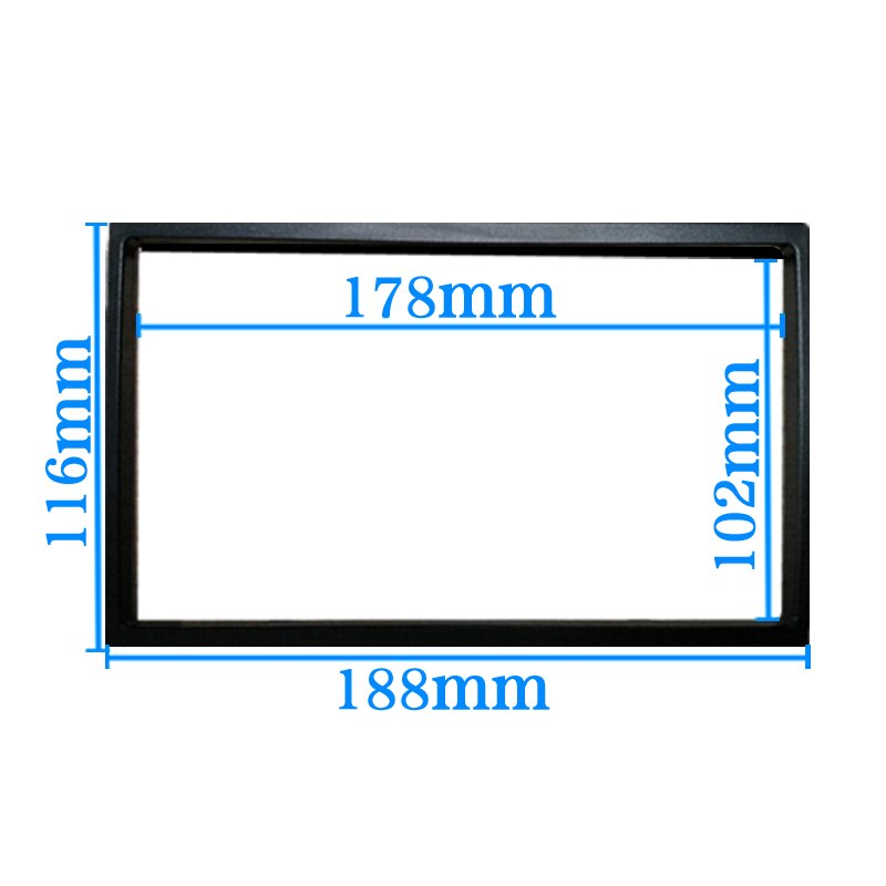 car frame for Universal 2 Din auto radio / android player Frame Retrofitting decorative framework 178 x 102mm panel No gap