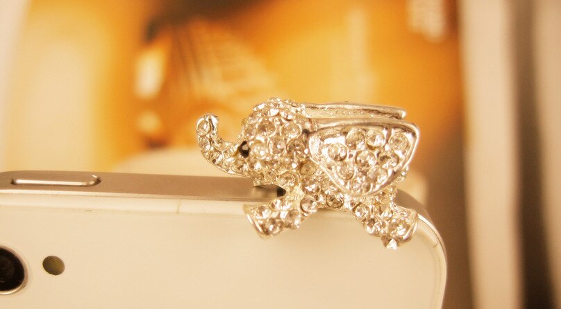 Éléphant 3.5mm bouchon Anti-poussière pour iPhone Samsung écouteurs prise prise casque bouchons Anti-poussière prise téléphone accessoires