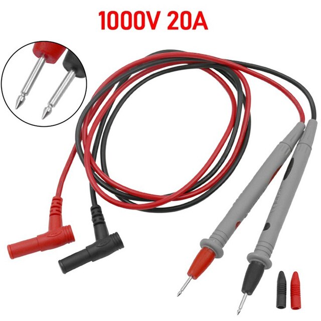 1000V 20A Probe Test Lead Alligator Clip Clamp Multimeter Cable Digital Multimeter Tip Test Lead Pin Universal Lead Wire PenKit: 1000V 20A