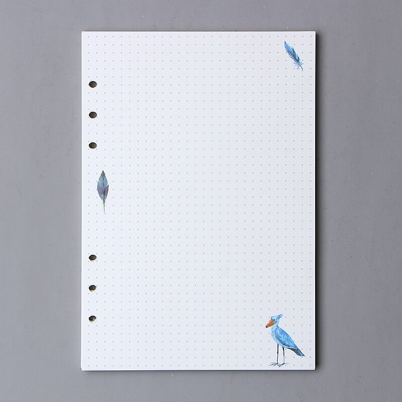 6 Holes A5 A6 Loose Leaf Notebook Refill Spiral Binder Planner Inner Page Inside Paper Dairy Weekly Monthly Plan To Do Notebook: style2 / A5