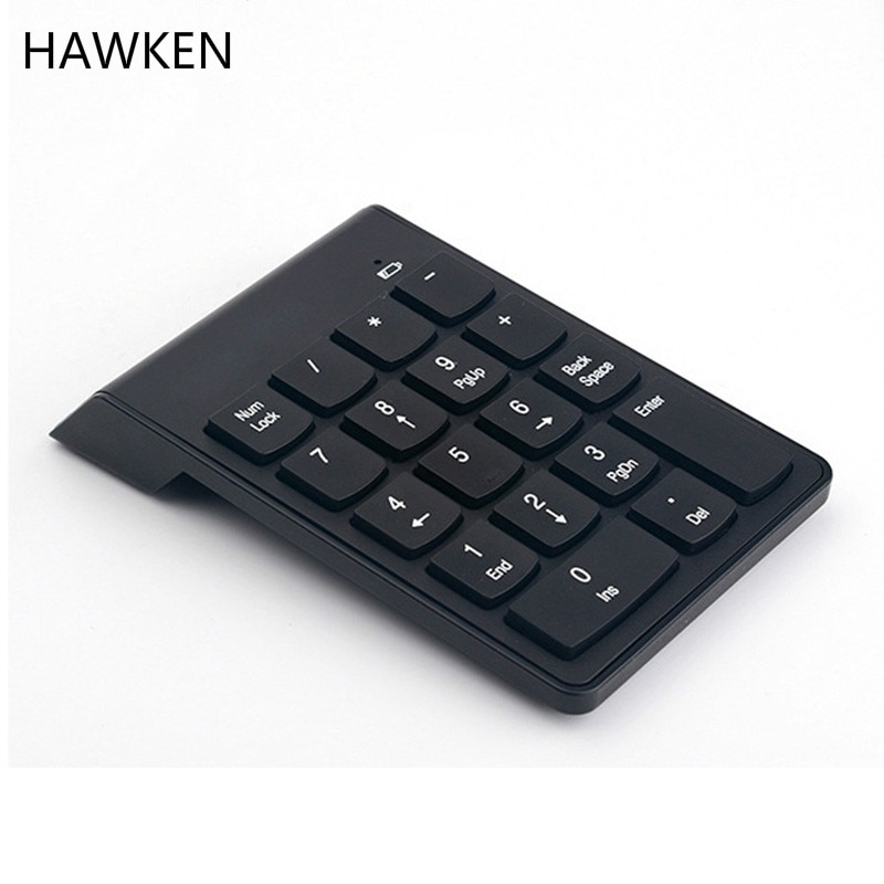 HAWKEN Digitale Tastatur Bluetooth 2,4G Drahtlose 18 Schlüssel USB Anzahl Pad für Laptop PC Notebook Desktop Tragbare Mini Anzahl tastatur