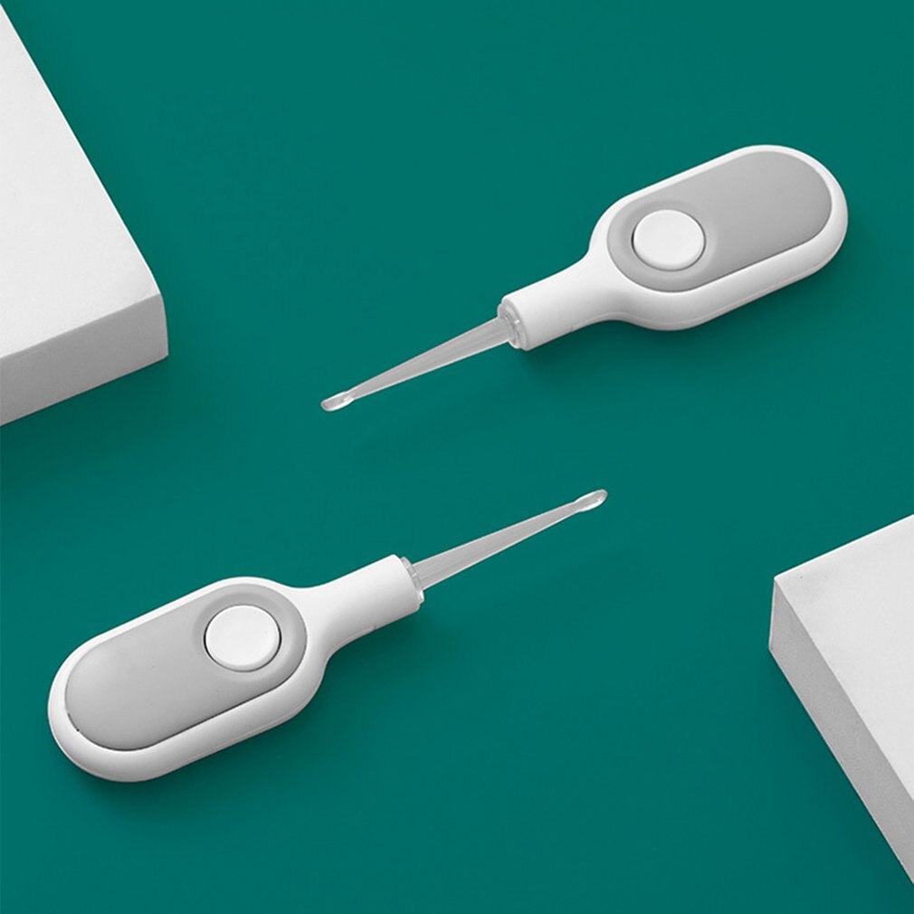 Ear Wax Cleaner LED Light Ear Cleaning Earpick Earwax Remover Luminous Ear Curette Light Spoon Health Care Tool For Kids