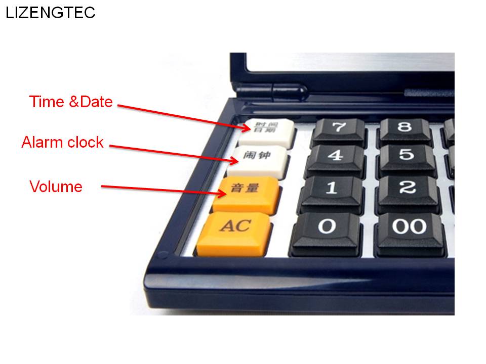 Business Finance Batterij met wekker 12 Digit Grote Knop Vouwen Elektronische Rekenmachine