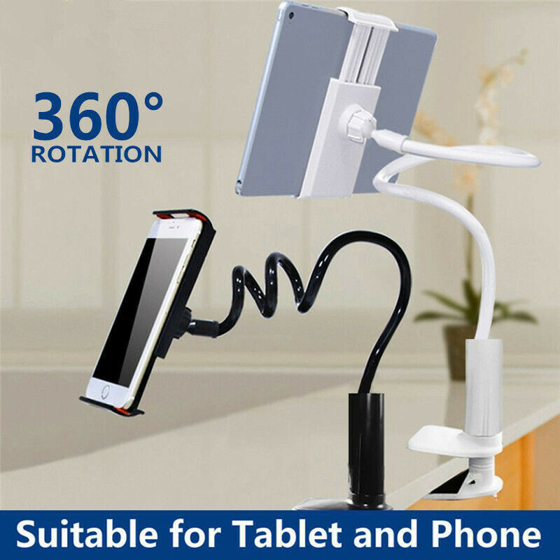 Flessibile 360 ° di Lazy Bed Desk Supporto Del Telefono e Espositori e Alzate A Collo di Cigno Supporto Del Basamento Per iPad Tablet Android