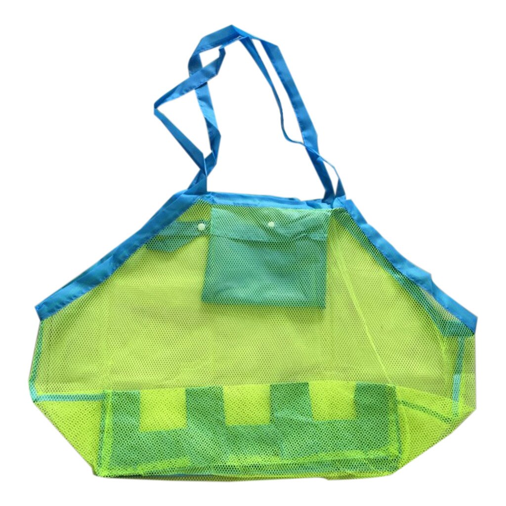 Grote Mesh Tote Bag Kleding Speelgoed Dragen Alle Zand Weg Strandtas Outdoor Draagbare Hand Tas Zwemmen Sport Speelgoed Opslag voor Kids