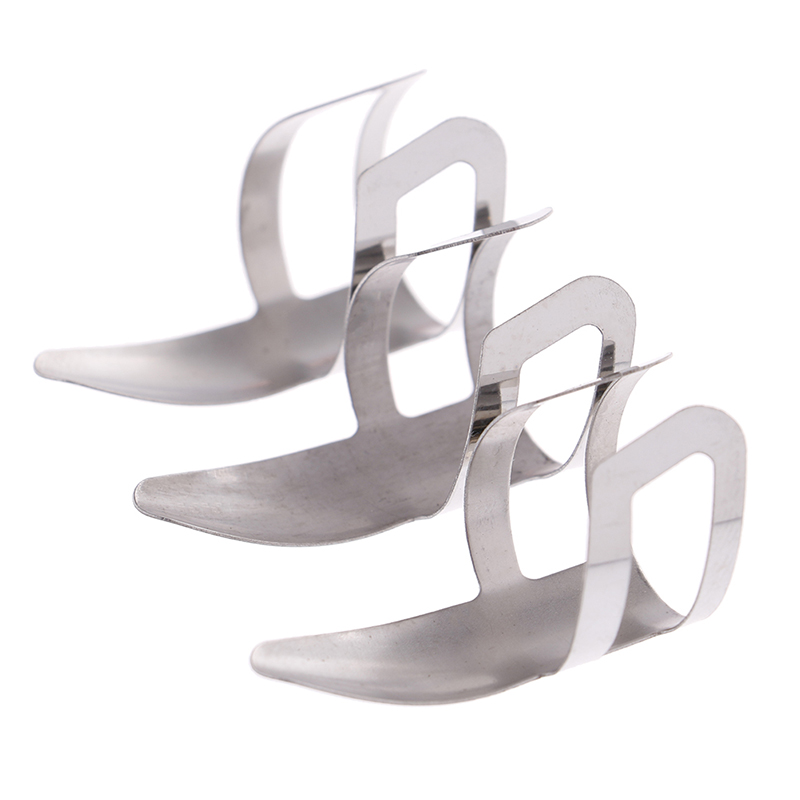 Nowe 3 paznokcie u rąk kostki robić gitary plektrony zestaw metalowa akustyczna elektryczna gitara basowa akcesoria gitarowe ze stali nierdzewnej